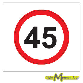 45 KM Bord Stickers