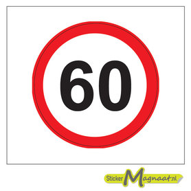 60 KM Bord Stickers