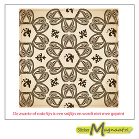 Tegelsticker egaal barok