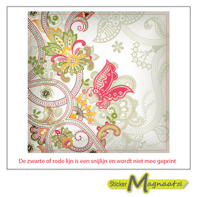 Tegelsticker abstract sierlijk