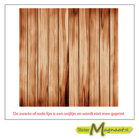 Tegelstickers - Hout - 5 Stuks