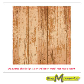 Tegelstickers - Hout - 5 Stuks
