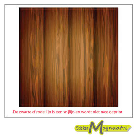 Tegelstickers - Hout - 5 Stuks