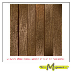 Tegelstickers - Hout - 5 Stuks