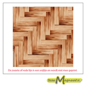 Tegelstickers - Hout - 5 Stuks