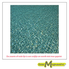 Tegelsticker - helderwater