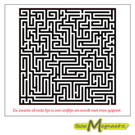 Tegelstickers - Doolhof - 5 Stuks