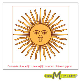 Tegelstickers - Zon - 5 Stuks