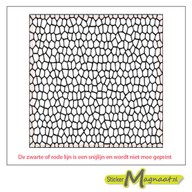 Tegelsticker patroon stenen