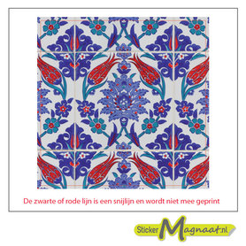Tegelsticker arabisch rood