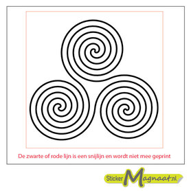 Tegelsticker zwart wit