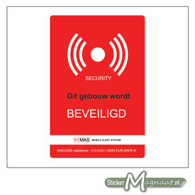 Beveiligingsstickers - Rood - 6 Stuks