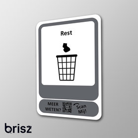 Afvalsticker Restafval - Brisz