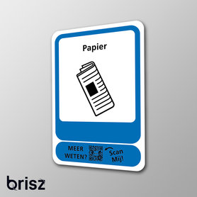 Afvalsticker Papier - Brisz