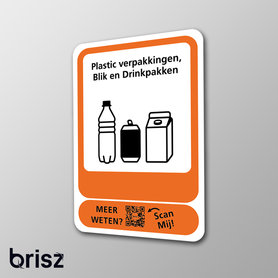 Afvalsticker PMD - Brisz