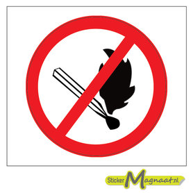 Open Vuur Verboden Stickers