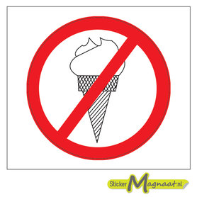 Verboden te Eten Stickers