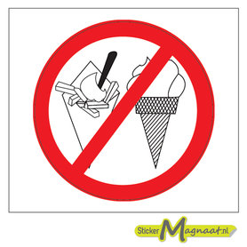Verboden te Eten Stickers