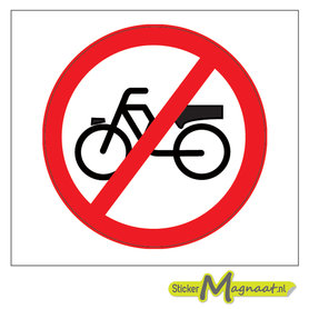Verboden Rijwielen te plaatsen Stickers