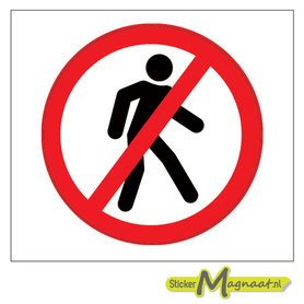 Verboden te Lopen Stickers