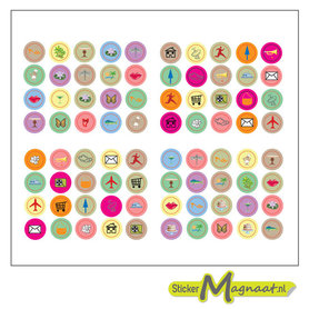 Flowstickers - 80 Stuks