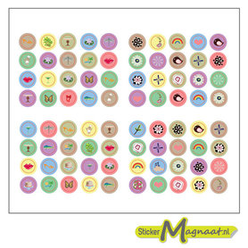 Flowstickers - 80 Stuks