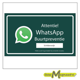 WhatsApp stickers buurtpreventie