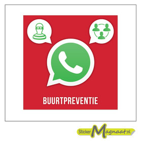 WhatsAppstickers buurt preventie