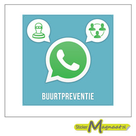 WhatsApp buurtpreventie attentie
