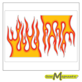 Fietsstickers vlam