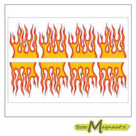 Vlamstickers fiets