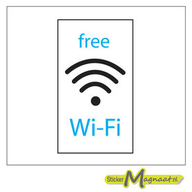 Free WiFi Stickers - 1 Stuk