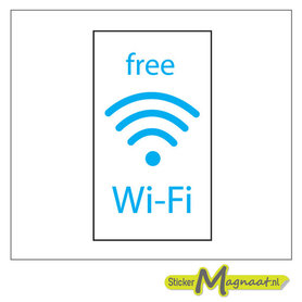 Free WiFi Stickers - 1 Stuk