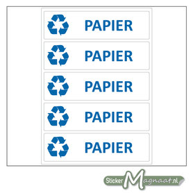 Afval stickers Papier