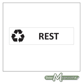 Afval sticker Restafval