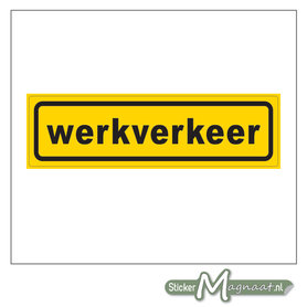 Werkverkeer sticker