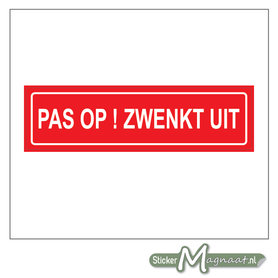 Zwenkt Uit Sticker