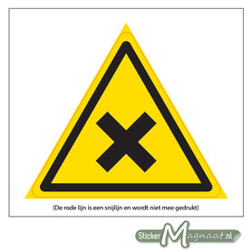 Schadelijke en Irriterende Stoffen Sticker