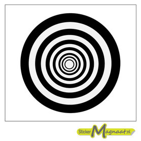 Tegelsticker patroon cirkels zwart