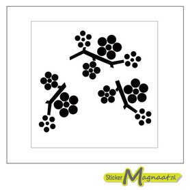 Tegelsticker Tak zwart wit