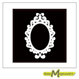 Tegelsticker barok wit