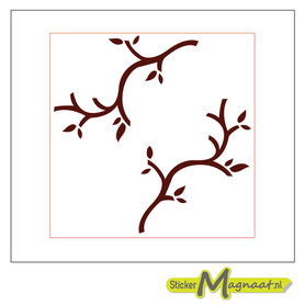 Tegelsticker Takken bruin