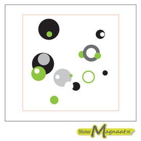 Tegel stickers groen grijs