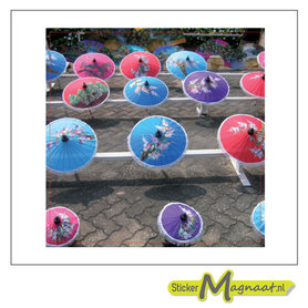 Tegelsticker japanse paraplu