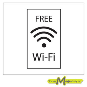 Free WiFi Stickers - 1 Stuk