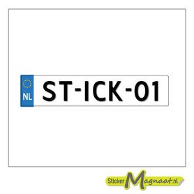 Kentekenstickers Aanhangwagen - 2 Stuks