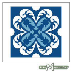 Tegel Stickers Portugees Blauw