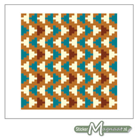 Tegelstickers Azteken Patroon