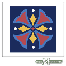 Tegelstickers gekleurde Figuren