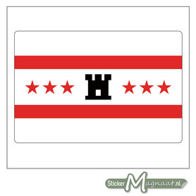 Vlag Drenthe Stickers